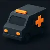 Ícono de ambulancia para empresas de transporte asistencial
